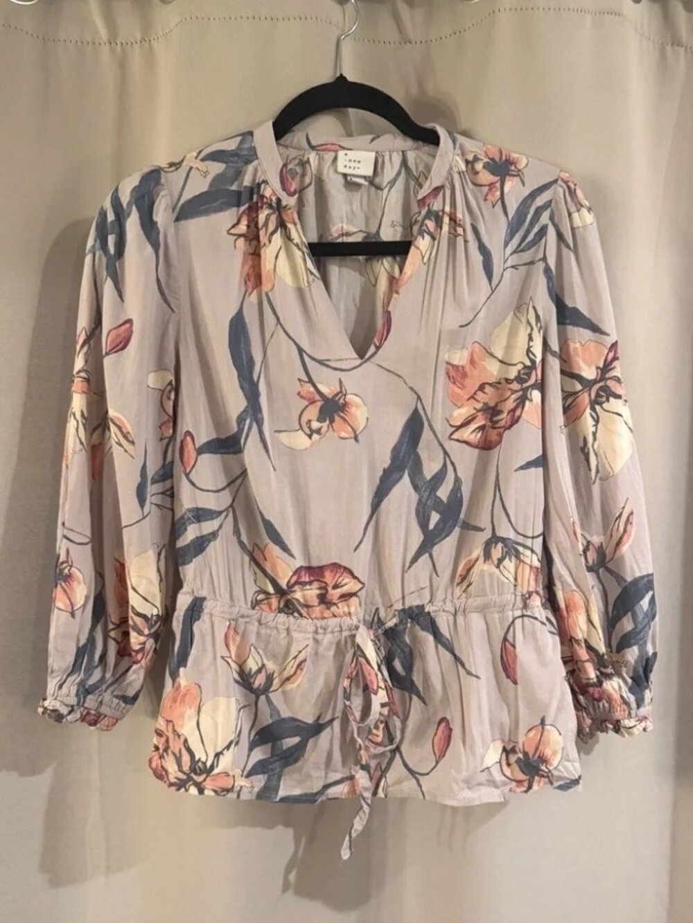 A New Day Floral Print Women's Top